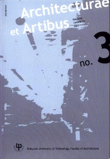 Architecturae et Artibus. Vol.13, no. 3