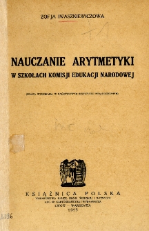 Nauczanie arytmetyki w szkołach Komisji Edukacji Narodowej