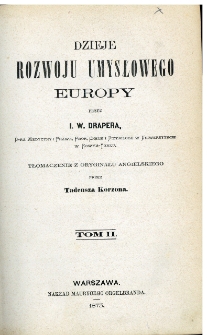 Dzieje rozwoju umysłowego Europy. T. 2
