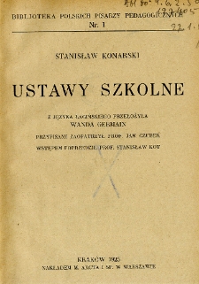 Ustawy szkolne