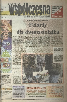 Gazeta Wsp&oacute;łczesna 2002, nr 244