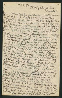 List Izabelli Lutosławskiej-Wolikowskiej do ojca Wincentego Lutosławskiego