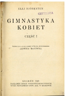 Gimnastyka kobiet. Cz. 1