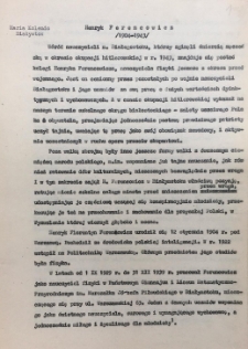 Życiorys Henryka Ferencowicza 12.01.1904 r. 8.12.1943, nauczyciela fizyki w Białymstoku