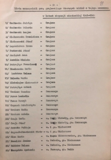 Tajne nauczanie - powiat Grajewo - zestawienie nazwisk nauczycieli oraz miejscowości w których nauczali