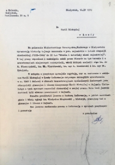 Tajne nauczanie - powiat sejneński - korespondencja z nauczycielami, uczestnikami tajnego nauczania