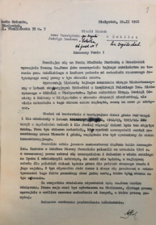 Tajne nauczanie na terenie powiatu sokólskiego - korespondencja na nauczycielami uczestnikami tajnego nauczania