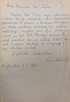 Tajne nauczanie - powiat Wysokie Mazowieckie - korespondencja z nauczycielami uczestnikami tajnego nauczania