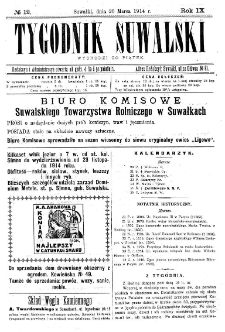 Tygodnik Suwalski 1914 nr 1