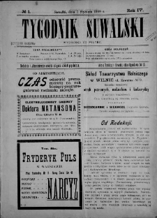 Tygodnik Suwalski 1909 nr 52