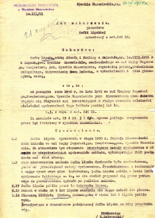 Akt oskarżenia Zofii Lipskiej