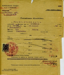 Potwierdzenie obywatelstwa polskiego Zofii Frankiewicz