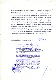 Zaświadczenie o udziale Zofii Frankiewicz w tajnym nauczaniu wystawione przez Zygmunta Lewandowskiego