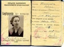 Legitymacja związkowa Heleny Frankiewicz