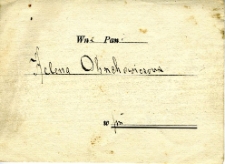 Zaproszenie Heleny Frankiewicz na zabawę taneczną