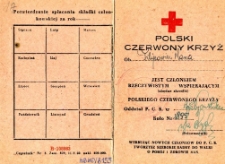 Legitymacja PCK Marii Filipowicz