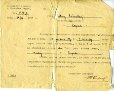 Pismo do Sabiny Grundl - kierowniczki szkoły w Łapach