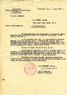 Pismo w sprawie zaszeregowania płacowego Sabiny Grundl