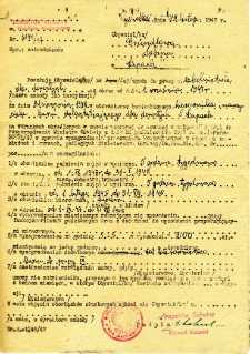 Pismo w sprawie zatrudnienia Sabiny Grundl