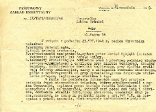 Pismo do Sabiny Grundl w sprawie dokumentów zmarłego męża