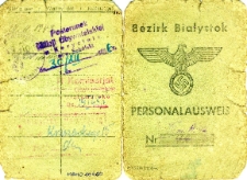Personalausweis Zofii Arciszewskiej