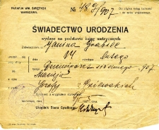 Świadectwo szkolne Barbary Izmajłow