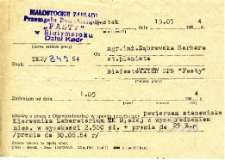 Pismo do Barbary Dąbrowskiej w sprawie zmiany umowy o pracę