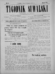 Tygodnik Suwalski 1911 nr 13