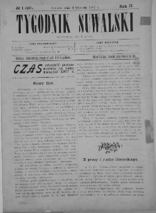 Tygodnik Suwalski 1907 nr 1