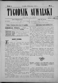 Tygodnik Suwalski 1906 nr 1