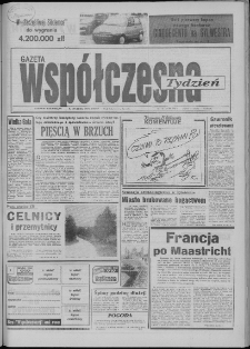 Gazeta Współczesna 1992, nr 187