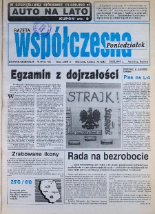 Gazeta Wsp&oacute;łczesna 1993, nr 89