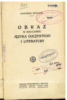 Obraz w nauczaniu języka ojczystego i literatury