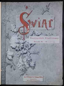Świat 1893, R. 6, nr 1