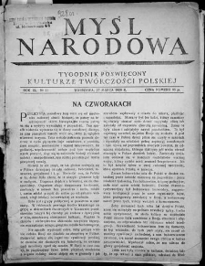 Myśl Narodowa 1927 nr 13