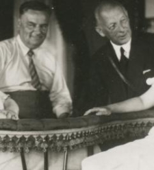 Maria Wieczorek z bratem i siostrą oraz ojcem J. Sztachelskiego
