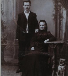 Portret starszej kobiety i młodego mężczyzny