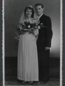 Portret ślubny Ireny Kuklińskiej i Stefana Borkowskiego