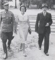 Kazimierz Kowalski z córką Jadwigą i synem Stanisławem