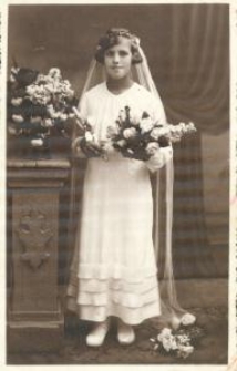 Zdjęcie z I Komunii Świętej, Białystok, lata 30. XX w.