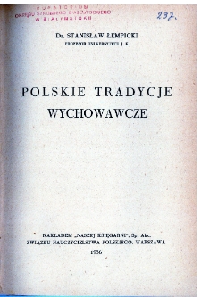 Polskie tradycje wychowawcze