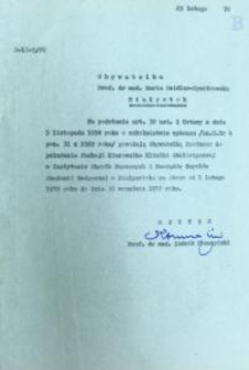 Nominacja na kierownika Kliniki Okulistycznej