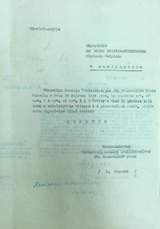 Decyzja o nadaniu tytułu naukowego docenta