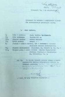 Załącznik do wniosku o nagrodę naukową