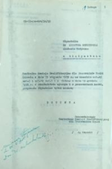 Decyzja o przyznaniu tytułu naukowego docenta