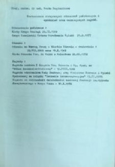 Zestawienie najważniejszych odznaczeń państwowych, wyr&oacute;żnień i nagr&oacute;d