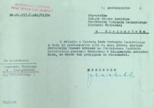 Decyzja zatwierdzająca wybór na prodziekana Wydziału Lekarskiego AMB