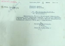 Pismo rekomendujące powierzenie kierownictwa Biblioteki AMB Bercie Szaykowskiej