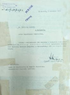 Wniosek o powierzenie Bercie Szaykowskiej kierownictwa Biblioteki AMB