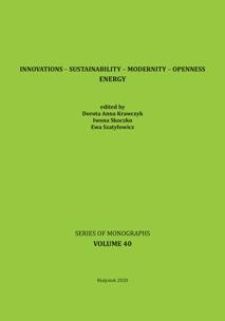 Innovations &ndash; Sustainability &ndash; Modernity &ndash; Openness. Energy. Tom 40